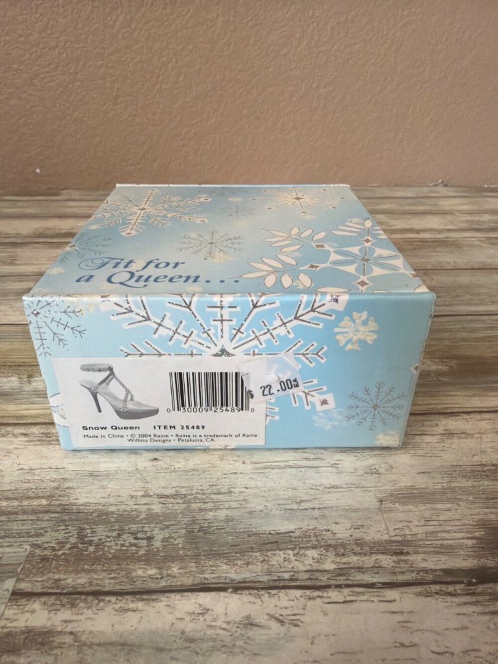 2004 Just the Right Shoe by Raine "Snow Queen" 25489 w/Box 4th Annual Christmas - Picture 11 of 13